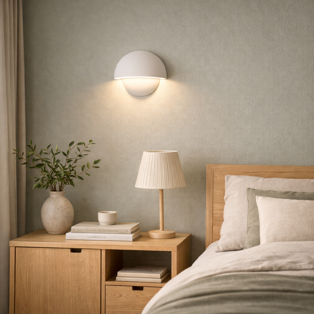 LED Wall Light Outdoor Indoor Black Battery Cable