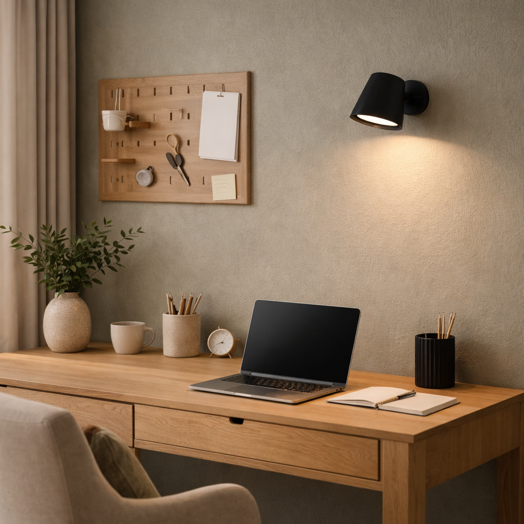 LED Wall Light Black Modern Battery Powered Indoor