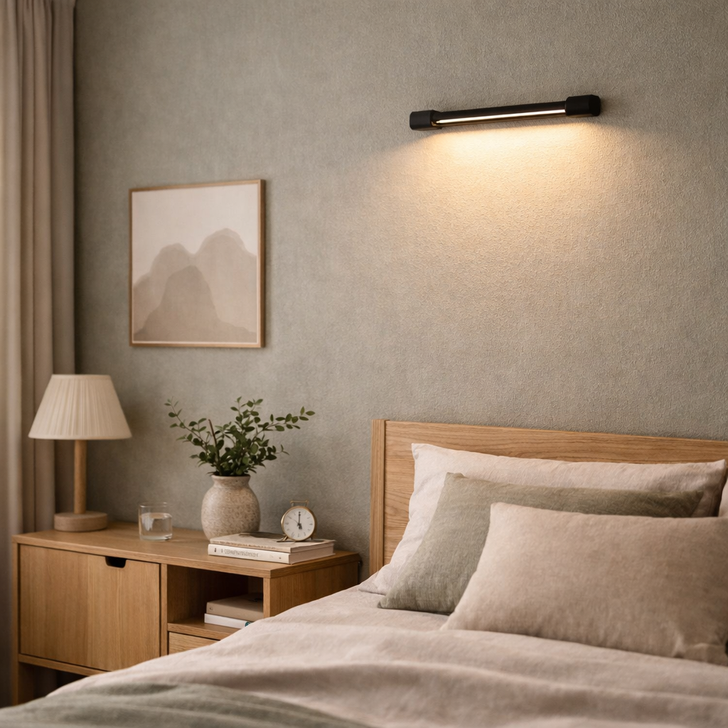 LED Wall Light Modern Black Bathroom Waterproof