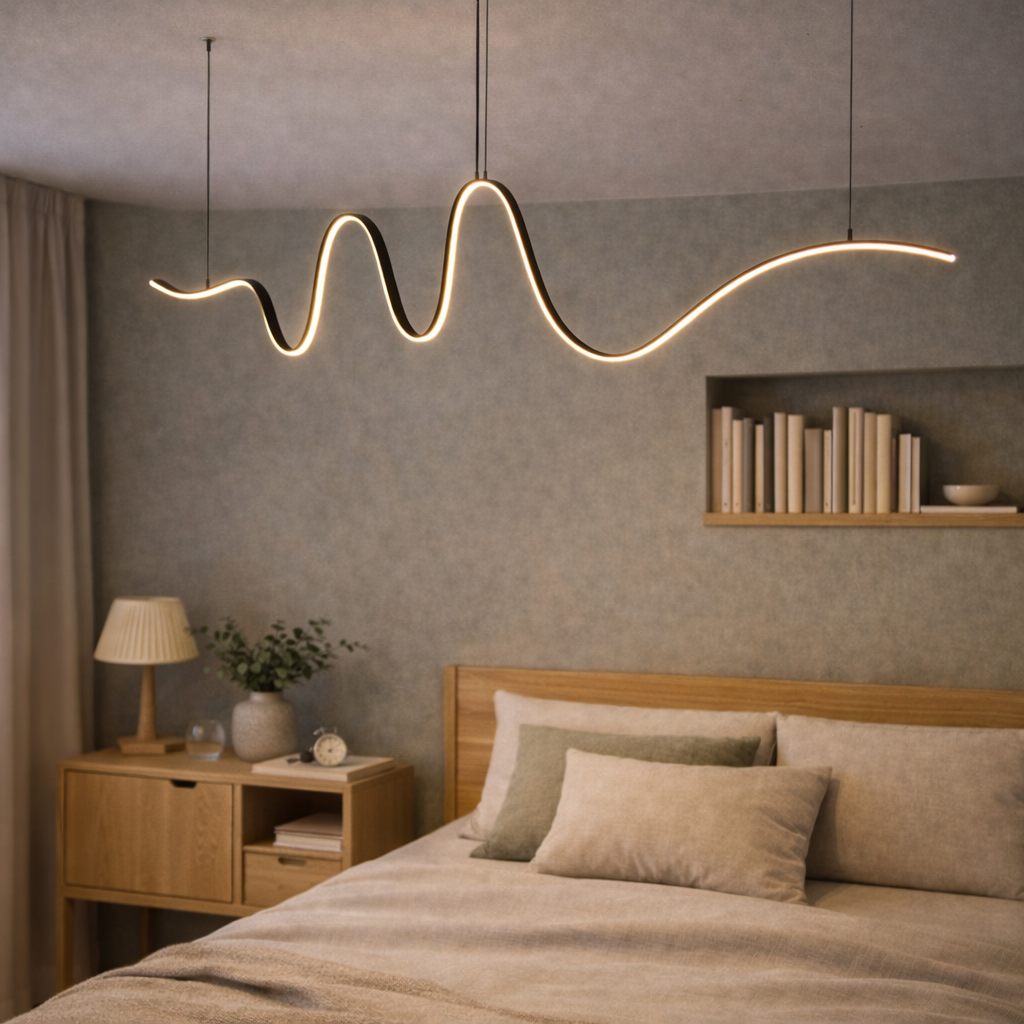 Black Pendant Light Modern Metal Ceiling Fixture