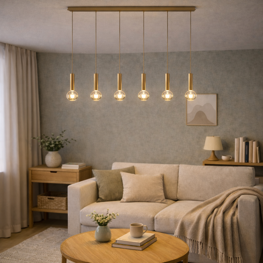 Black Chrome Modern Pendant Light