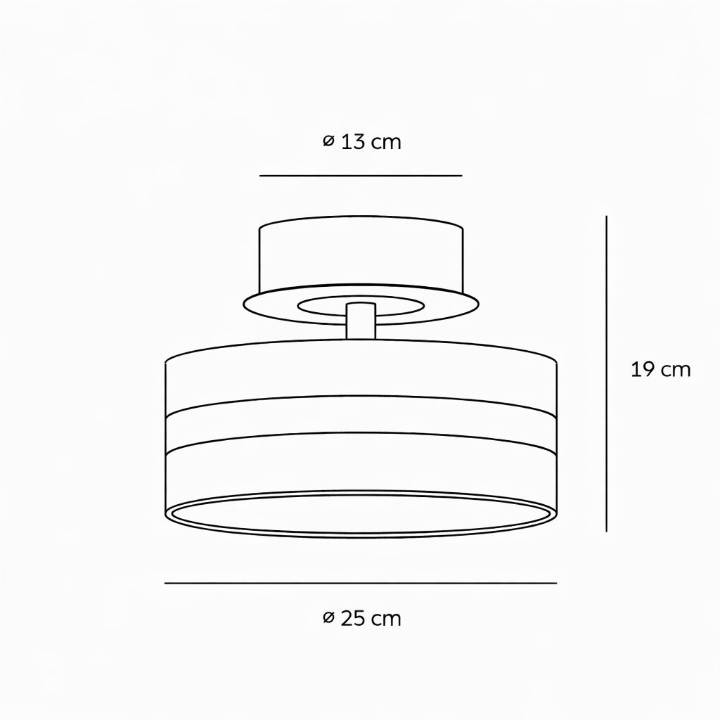 Black Chrome Glass Ceiling Light Fixture