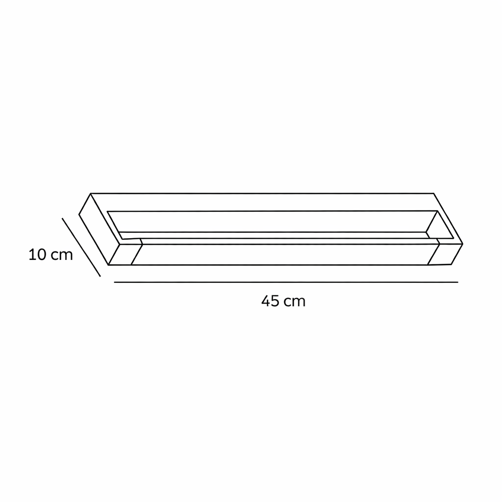 LED Wall Light Modern Black Bathroom Waterproof
