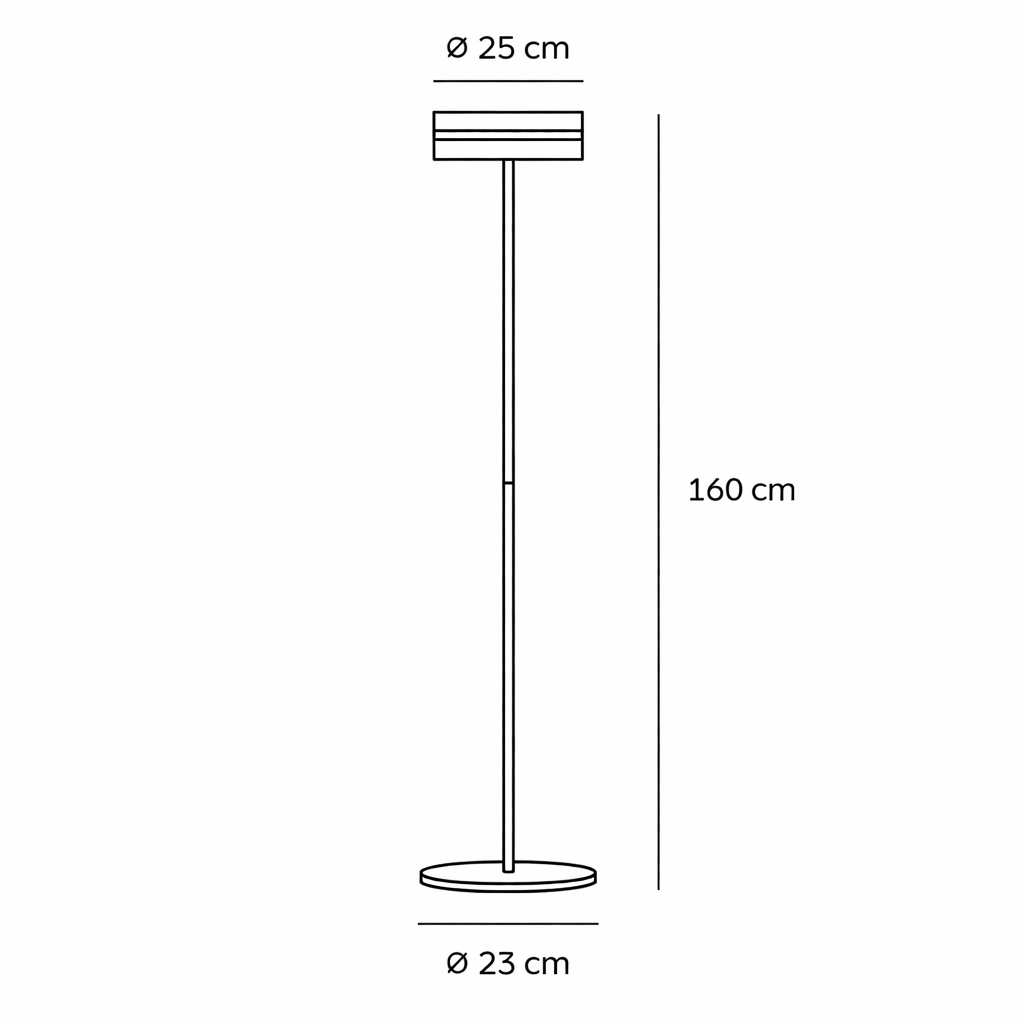Black Chrome Metal Glass Floor Lamp