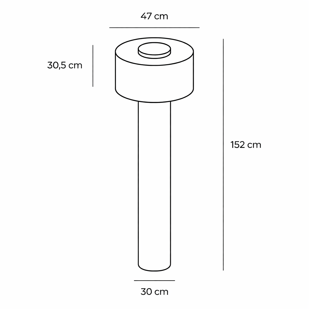 Modern Cream Floor Lamp Metal Standing Light