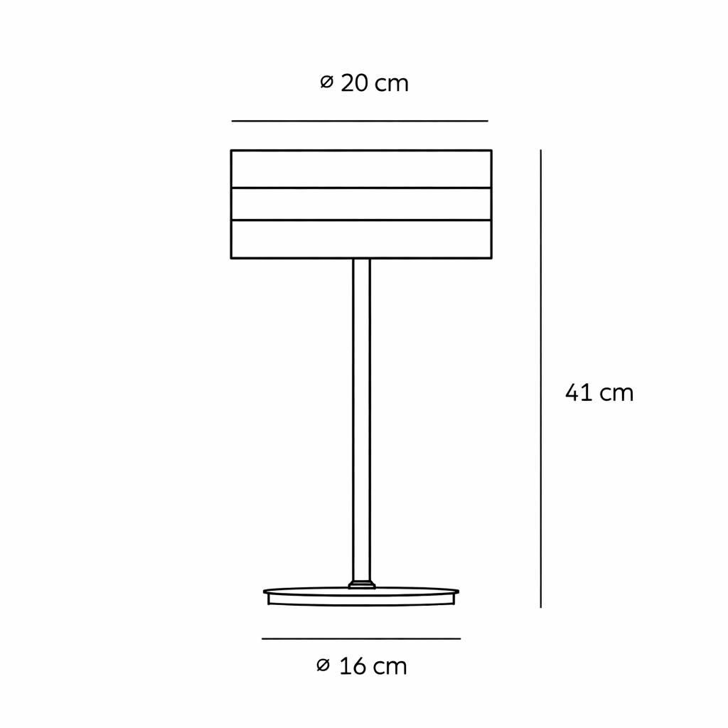 Black Chrome Metal Table Lamp Modern Glass Shade