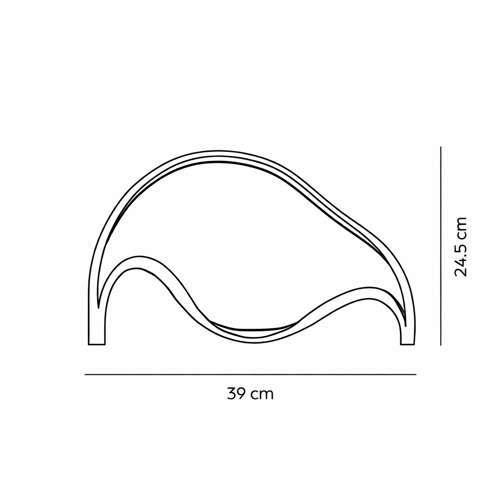 LED Table Lamp Black Modern Minimalist Warm White