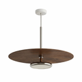 LED Pendant Light Walnut Aluminum Dimmable