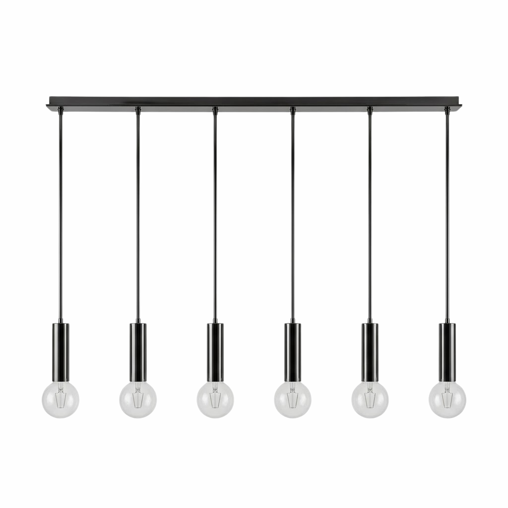 Black Chrome Modern Pendant Light